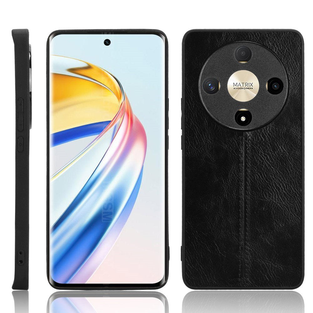 EIDERWOOD Honor Magic6 Lite (5G) Konstläder Baksida Skal - Svart