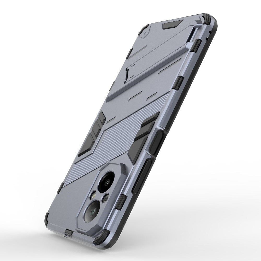 EIDERWOOD Realme C67 (4G) Hybrid Tåligt Skal med Stativfunktion - Blå