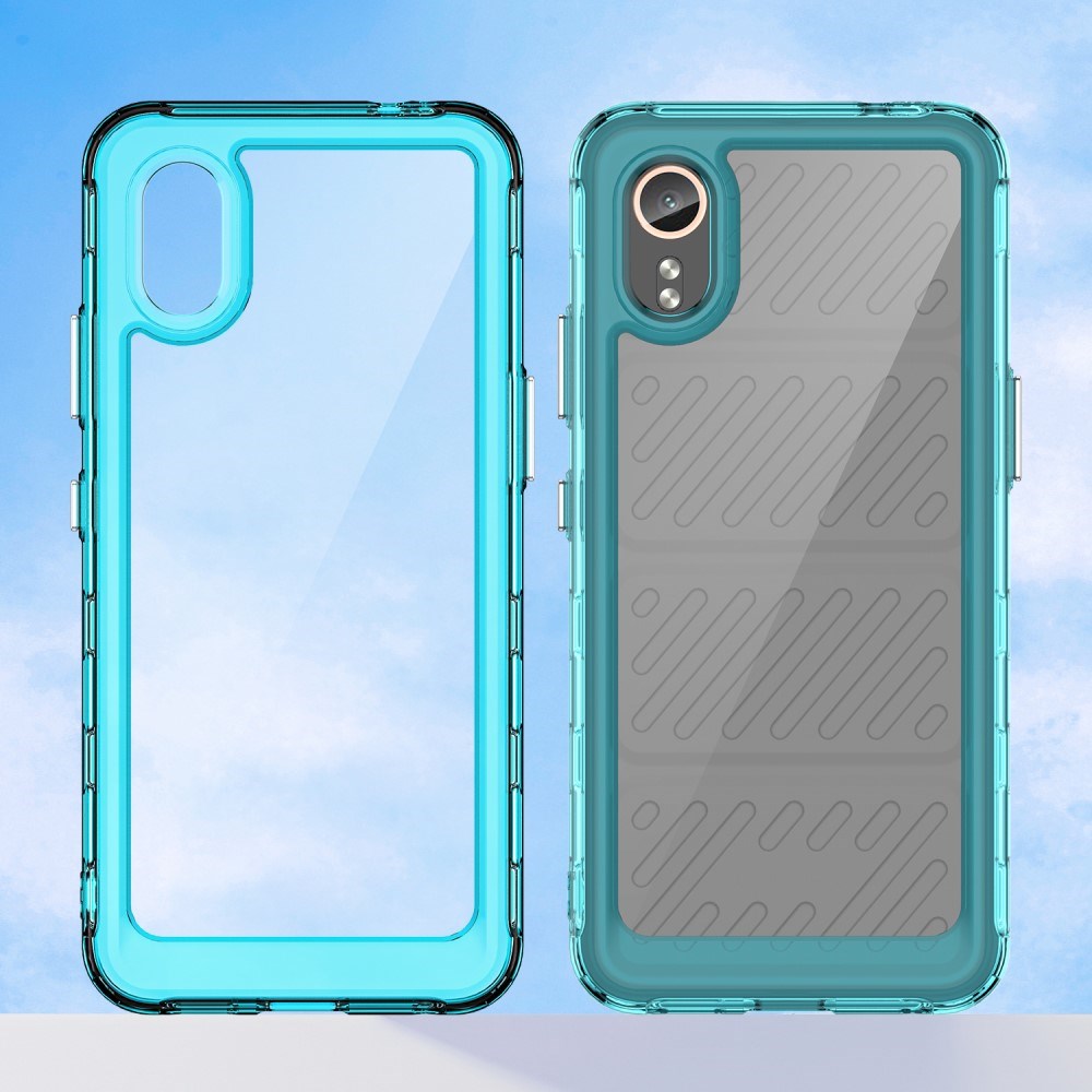 EIDERWOOD Samsung Galaxy Xcover 7 Hybrid Plast Skal - Genomskinlig / Turkos