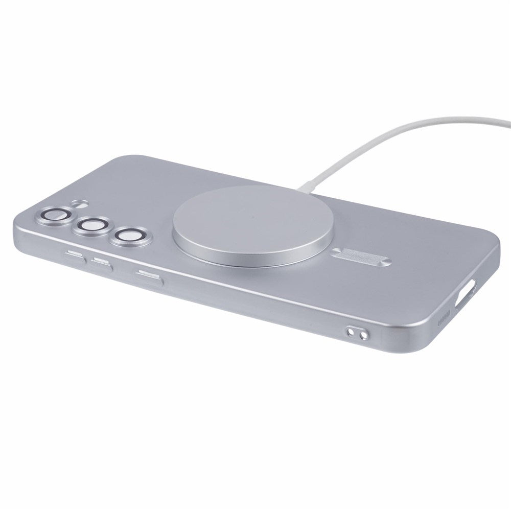 Samsung Galaxy S22+ (Plus) Flexibelt Plast Mobilskal - MagSafe Kompatibel - Silver