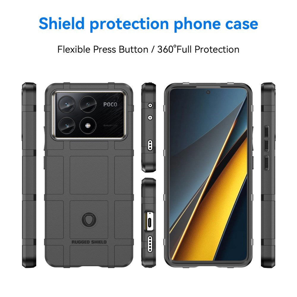 EIDERWOOD Xiaomi Poco X6 Pro Rugged Shield Series Tåligt Skal - Svart