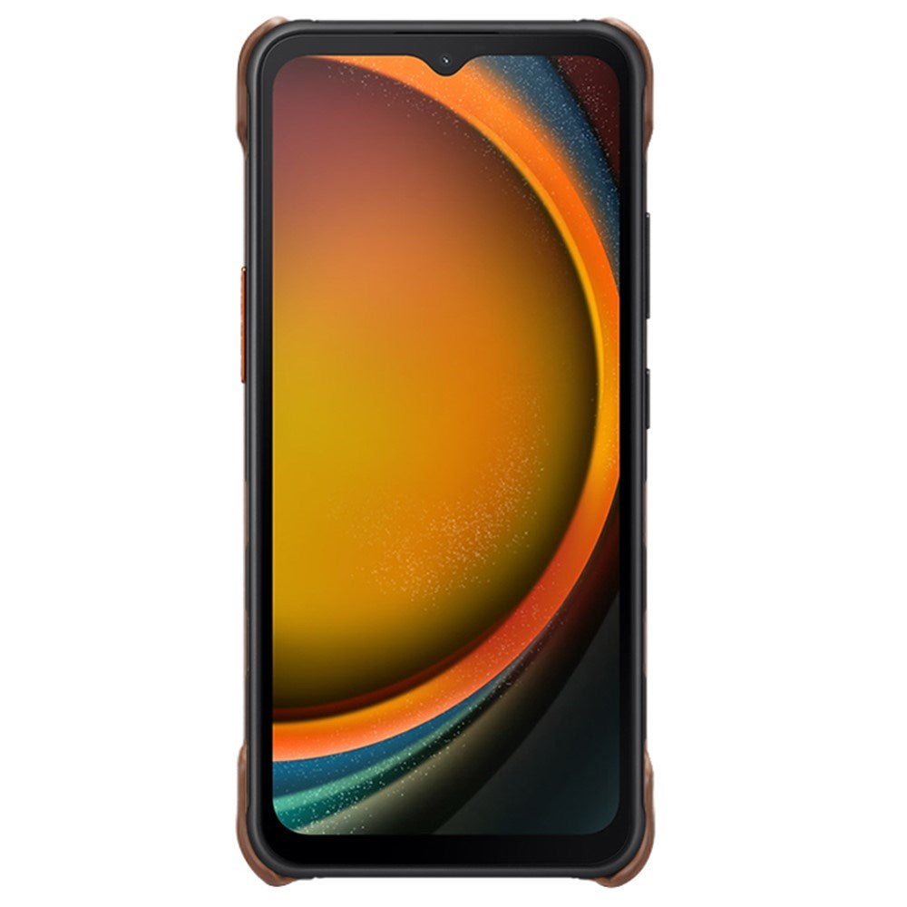 EIDERWOOD Samsung Galaxy Xcover 7 Konstläder Skal med Inbyggd Korthållare - Brun