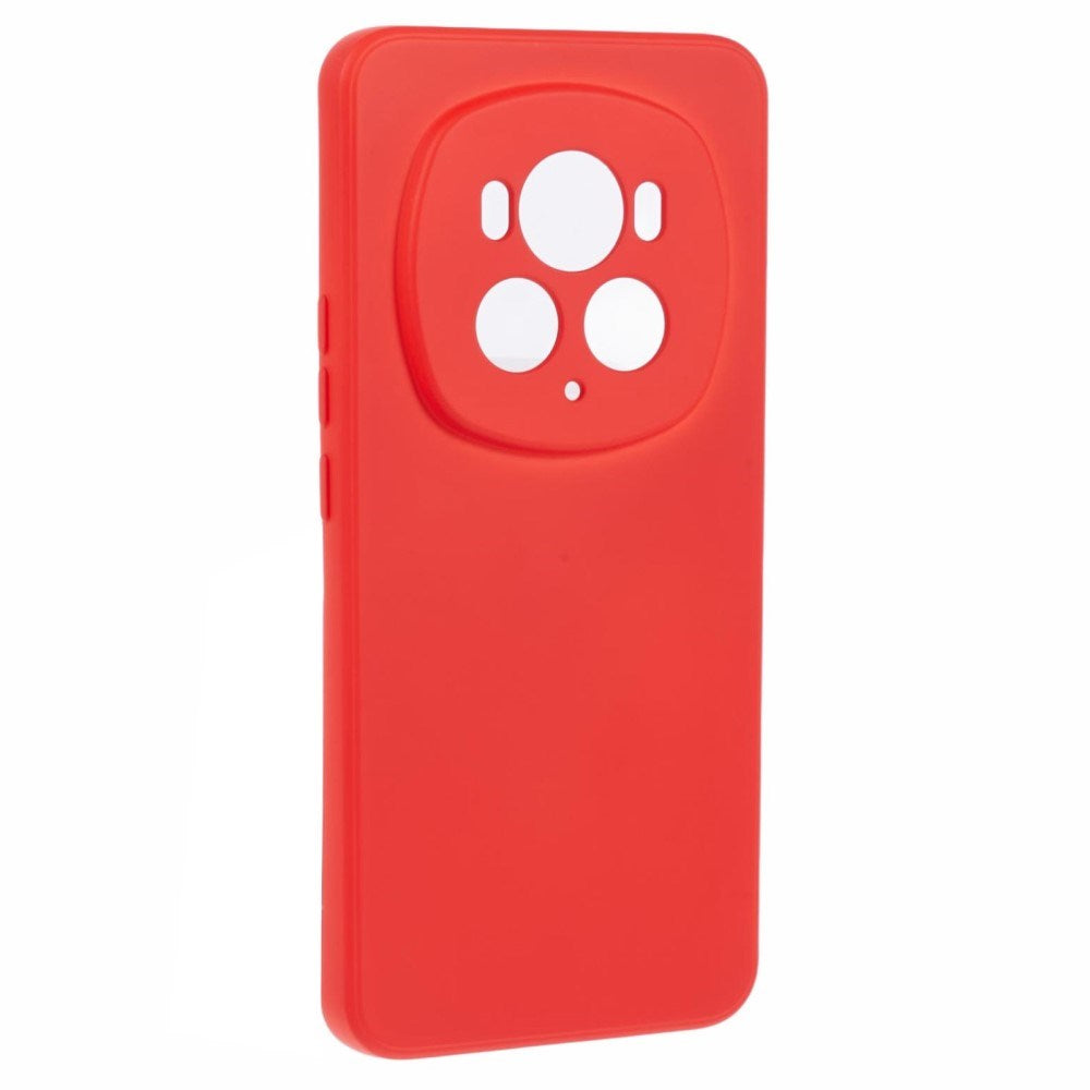 EIDERWOOD Honor Magic6 Pro 5G Fodral – Flexibelt Plast-fodral med Fiberfoder och Precisa Kamerautskärningar - Röd