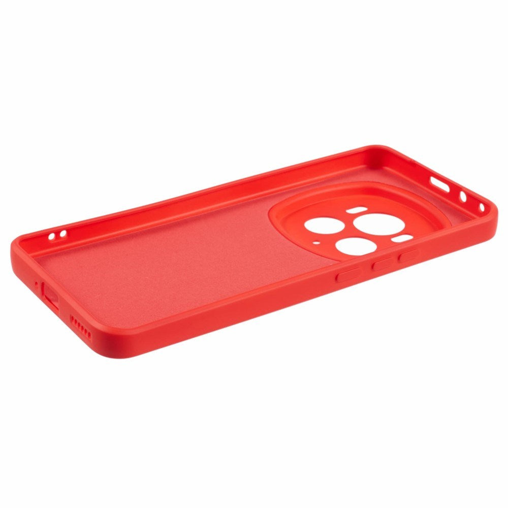EIDERWOOD Honor Magic6 Pro 5G Fodral – Flexibelt Plast-fodral med Fiberfoder och Precisa Kamerautskärningar - Röd