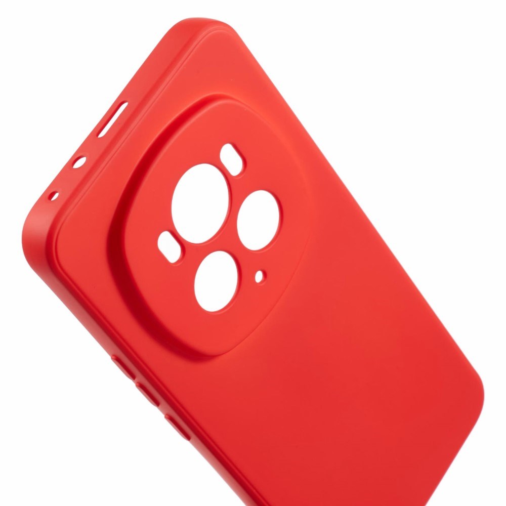 EIDERWOOD Honor Magic6 Pro 5G Fodral – Flexibelt Plast-fodral med Fiberfoder och Precisa Kamerautskärningar - Röd