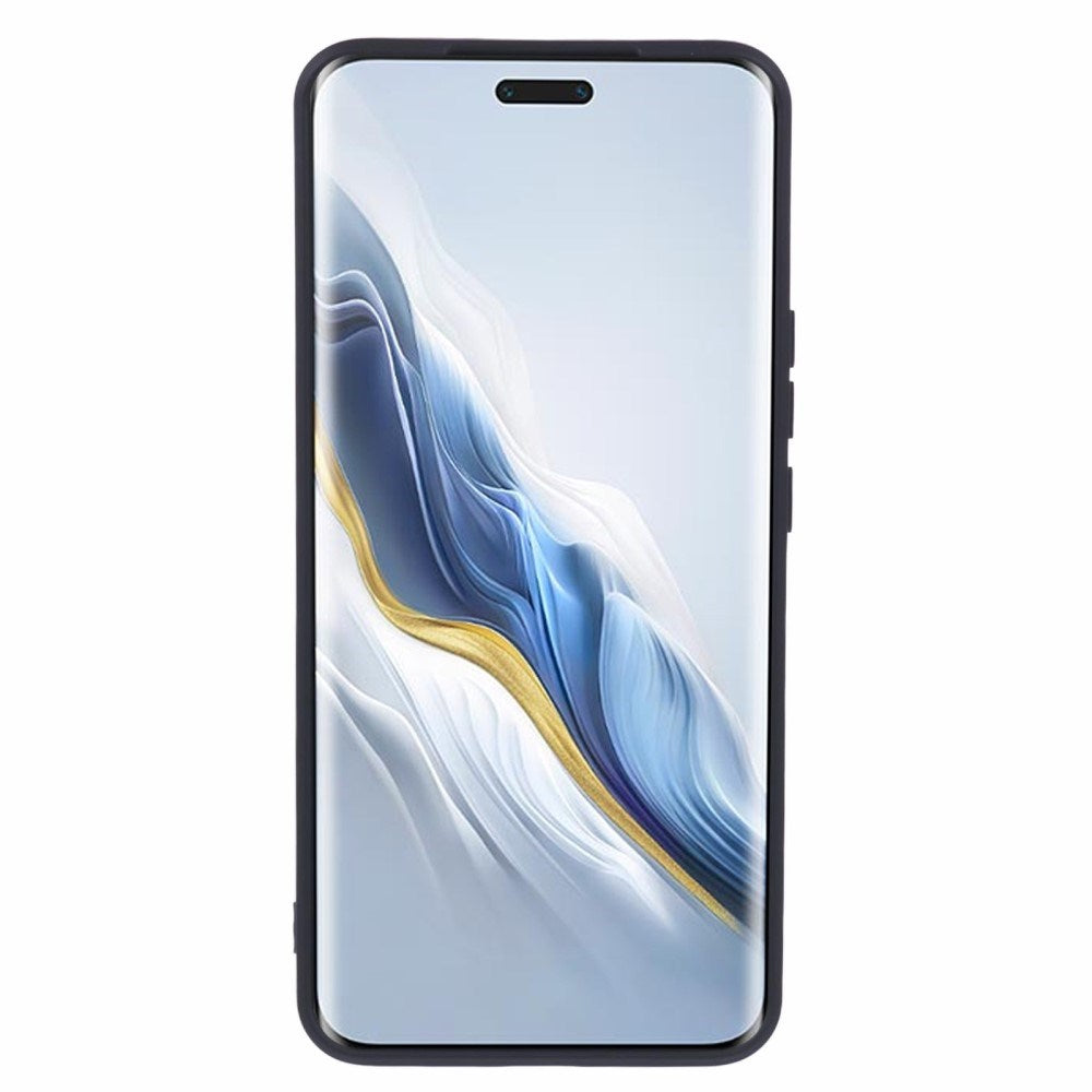 EIDERWOOD Honor Magic6 Pro 5G Fodral – Flexibelt Plast-fodral med Fiberfoder och Precisa Kamerautskärningar - Svart