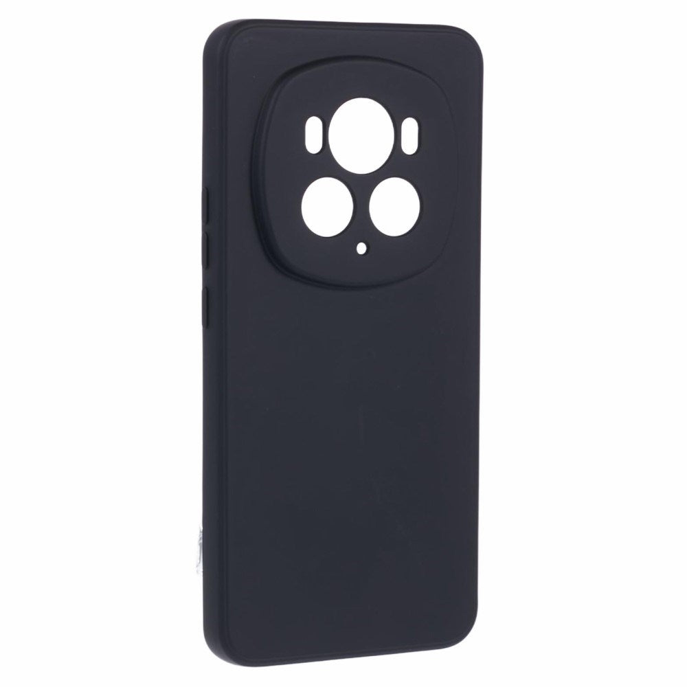 EIDERWOOD Honor Magic6 Pro 5G Fodral – Flexibelt Plast-fodral med Fiberfoder och Precisa Kamerautskärningar - Svart