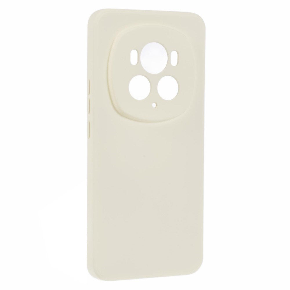 EIDERWOOD Honor Magic6 Pro 5G Fodral – Flexibelt Plast-fodral med Fiberfoder och Precisa Kamerautskärningar - Vit