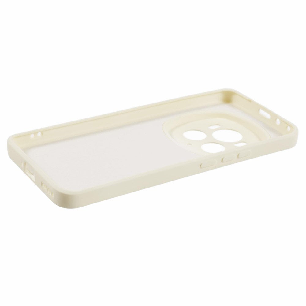 EIDERWOOD Honor Magic6 Pro 5G Fodral – Flexibelt Plast-fodral med Fiberfoder och Precisa Kamerautskärningar - Vit