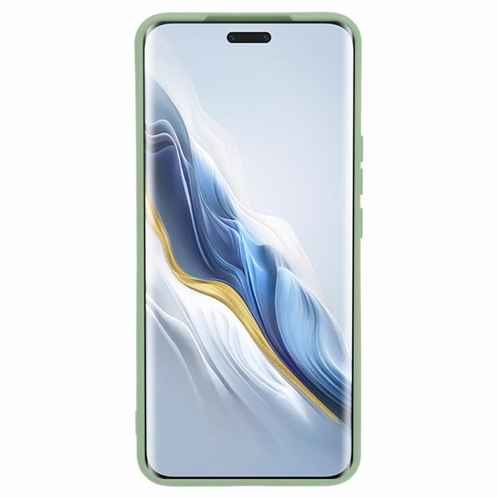 EIDERWOOD Honor Magic6 Pro 5G Fodral – Flexibelt Plast-fodral med Fiberfoder och Precisa Kamerautskärningar- Ljusgrön