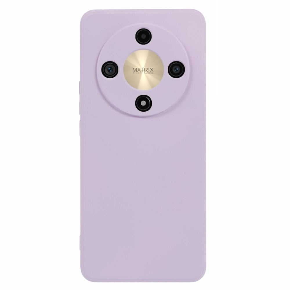 EIDERWOOD Honor Magic6 Lite 5G Fodral – Flexibelt Plast-fodral med Fiberfoder och Precisa Kamerautskärningar - Purpur