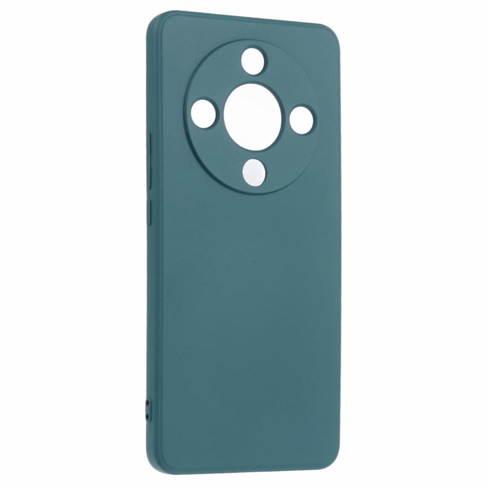 EIDERWOOD Honor Magic6 Lite 5G Fodral – Flexibelt Plast-fodral med Fiberfoder och Precisa Kamerautskärningar - Mörkgrön
