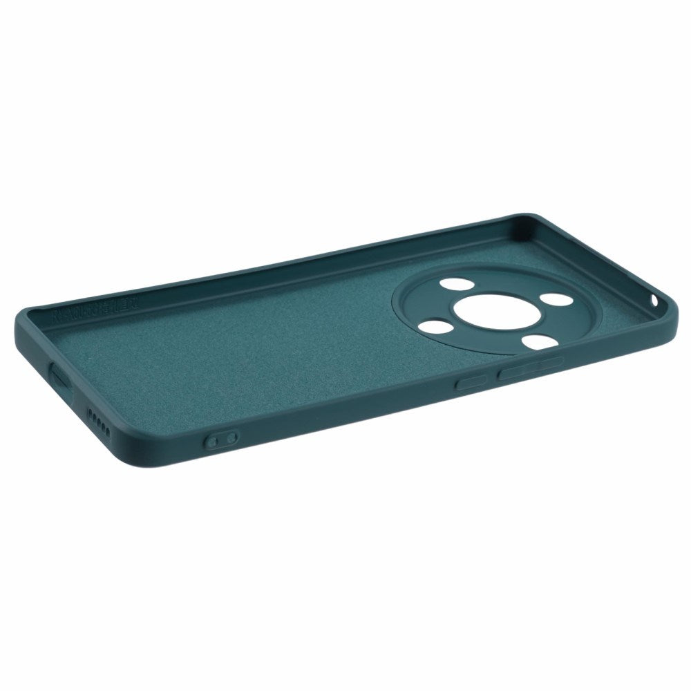 EIDERWOOD Honor Magic6 Lite 5G Fodral – Flexibelt Plast-fodral med Fiberfoder och Precisa Kamerautskärningar - Mörkgrön