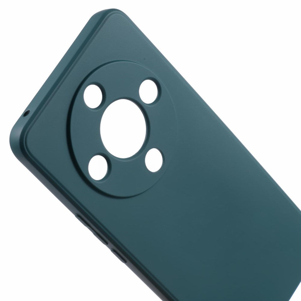 EIDERWOOD Honor Magic6 Lite 5G Fodral – Flexibelt Plast-fodral med Fiberfoder och Precisa Kamerautskärningar - Mörkgrön