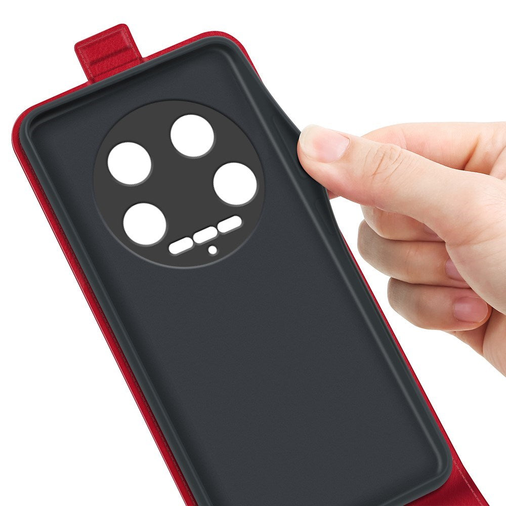 EIDERWOOD Xiaomi 14 Ultra Fodral med Korthållare - Vertikalt - Röd