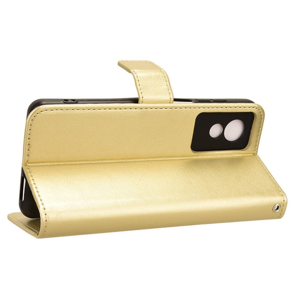 EIDERWOOD TCL 501 Konstläder Plånbokfordral med Stativ - Guld