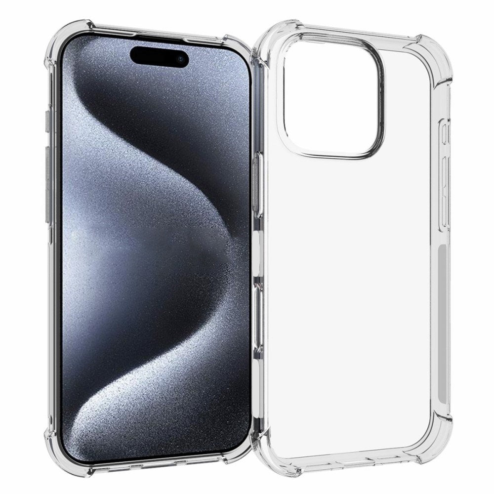 EIDERWOOD iPhone 16 Pro Flexibelt Plast Skal med Starka Hörn - Genomskinlig