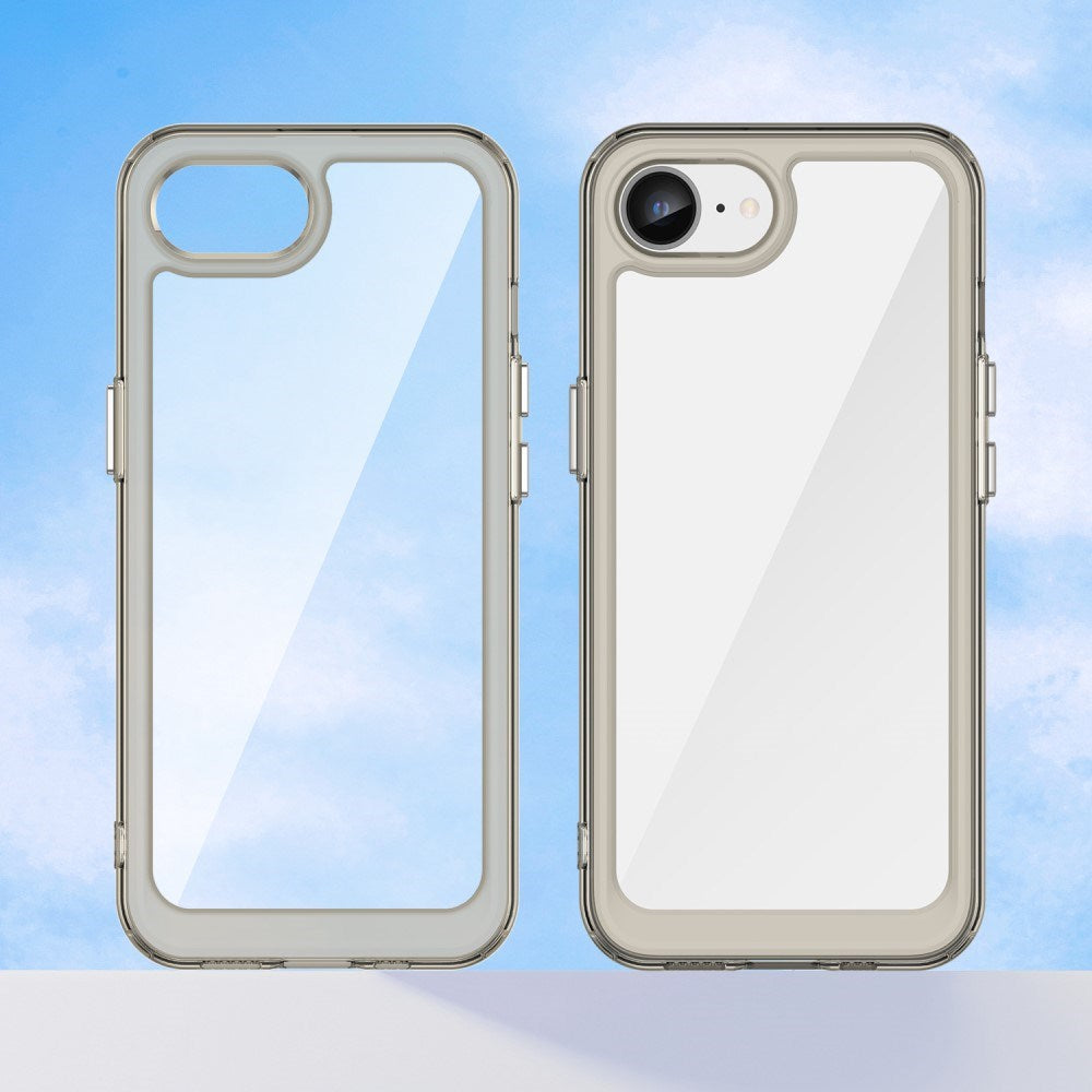 EIDERWOOD iPhone 16e Hybrid Plast Skal - Genomskinlig / Grå