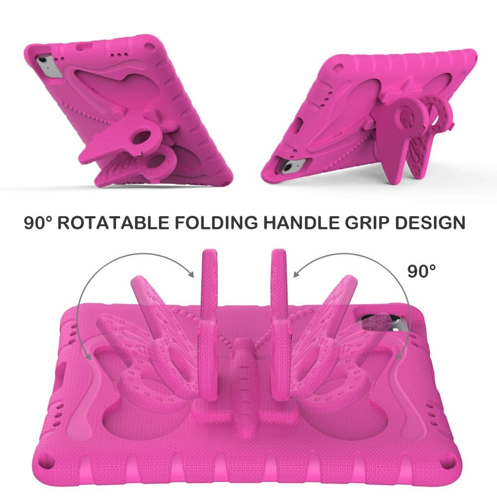 EIDERWOOD iPad Air 11" (2025 / 2024) Barnskal med Stativfunktion - Fjäril - Rosa