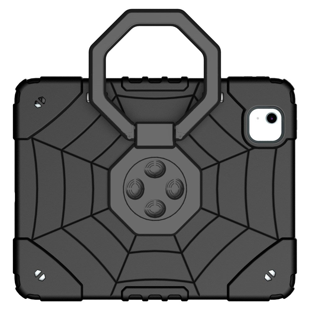 EIDERWOOD iPad Air 11" (2025 / 2024) Barnskal m. Stativ & Handtag - Svart