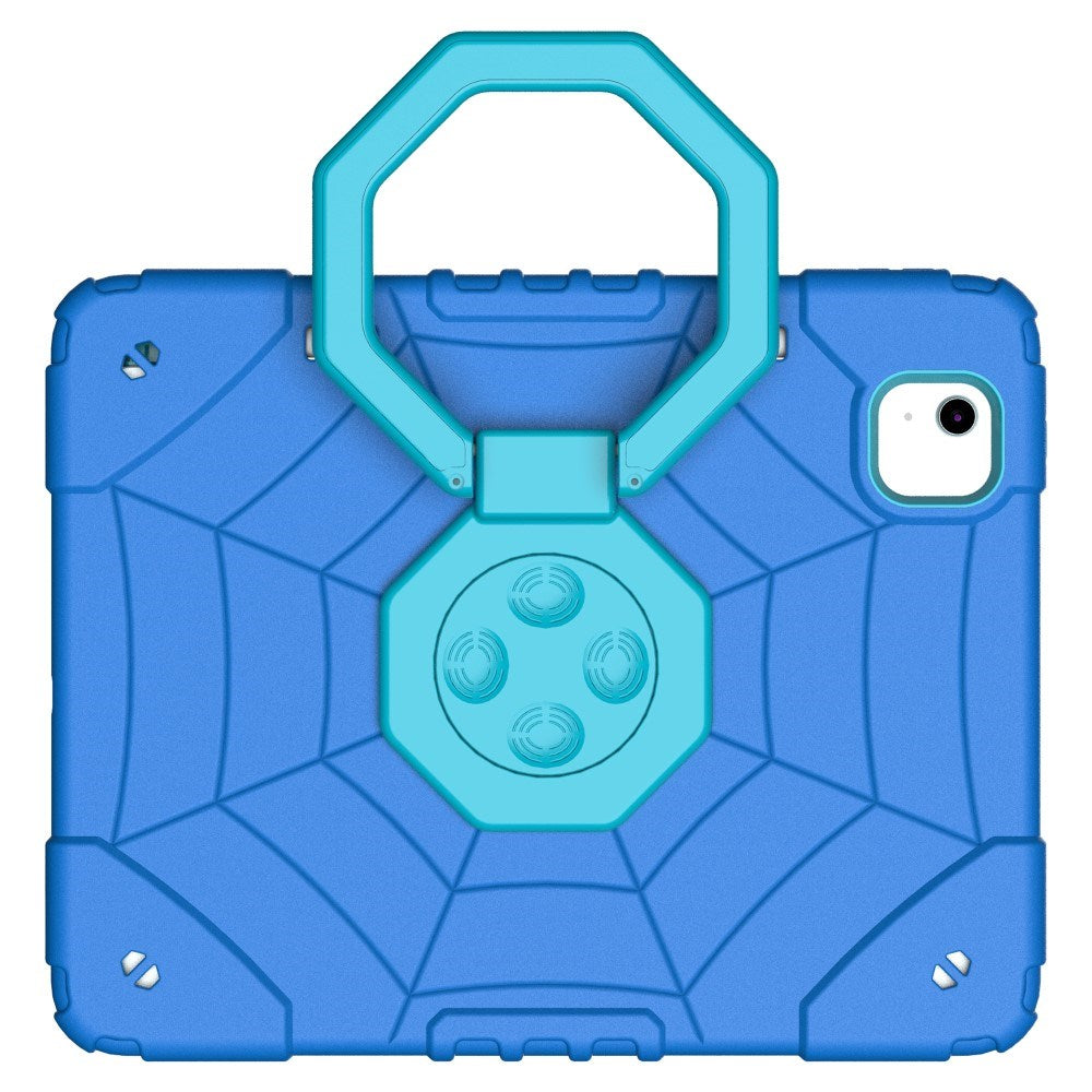 EIDERWOOD iPad Air 11" (2025 / 2024) Barnskal m. Stativ & Handtag - Blå