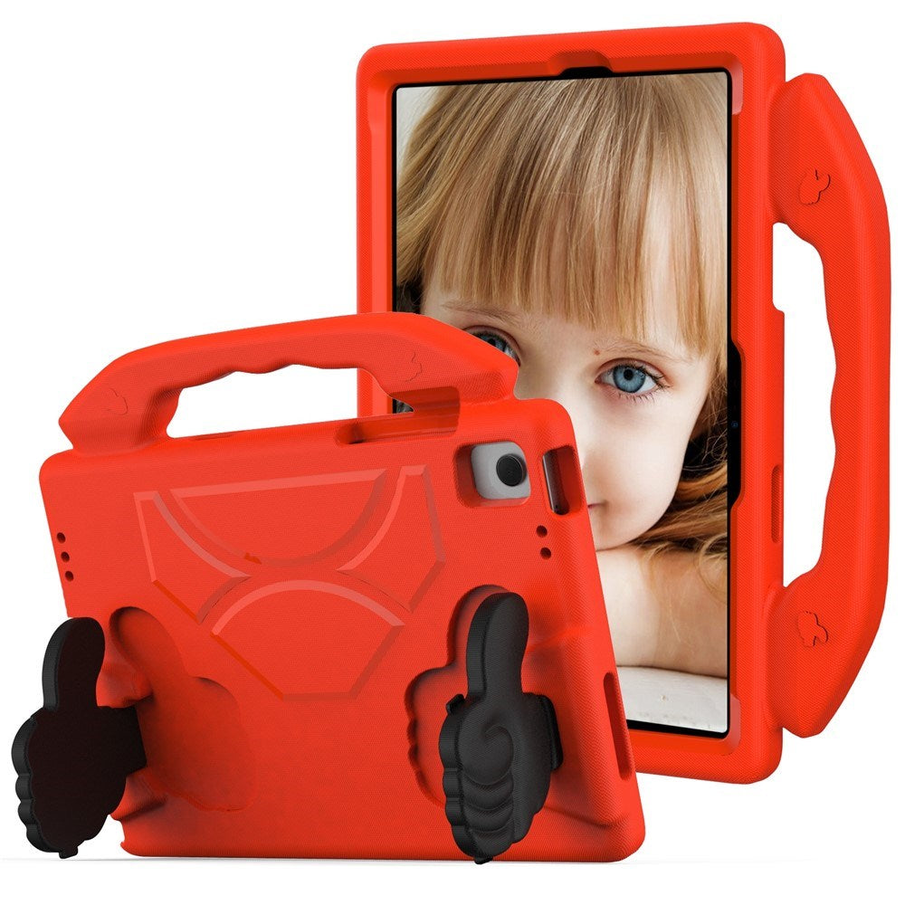 Samsung Galaxy Tab A11+ (Plus) / A9+ (Plus) EIDERWOOD Barn Skal - Thumb Stativfunktion - Röd