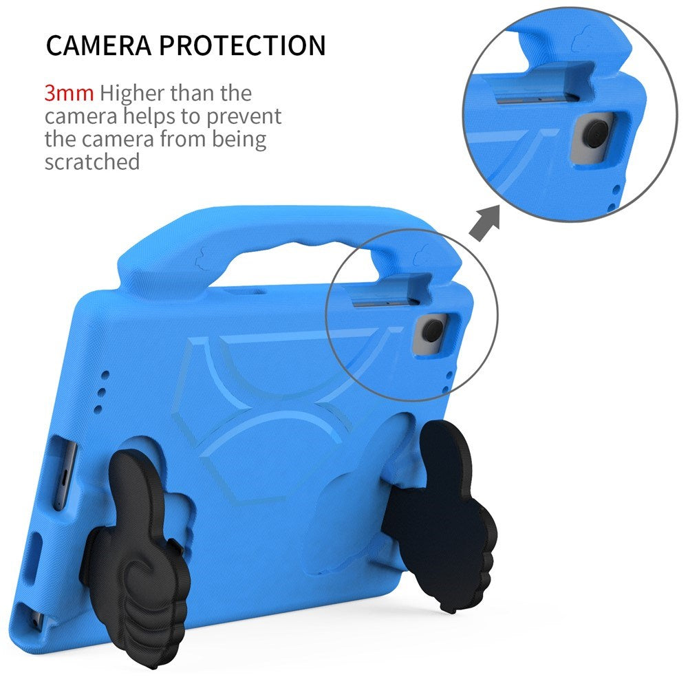 Samsung Galaxy Tab A11+ (Plus) / A9+ (Plus) EIDERWOOD Barn Skal - Thumb Stativfunktion - Blå