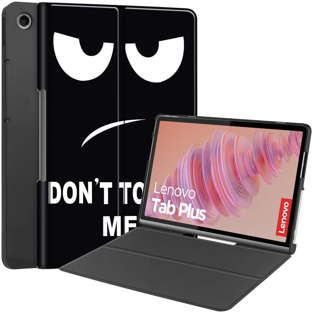 EIDERWOOD Lenovo Tab Plus 11.5" Konstläder Fodral med Mönster - "Don't Touch Me"