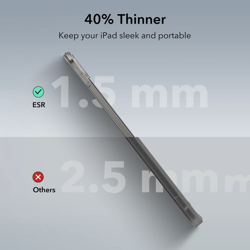 iPad Pro 13" (2025 / 2024) ESR Hybrid Skal - Genomskinlig / Svart