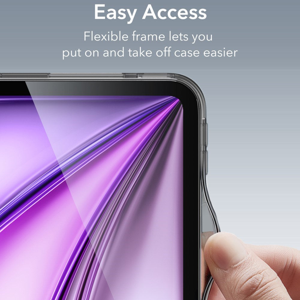 iPad Air 13" (2025 / 2024) ESR Hybrid Skal - Genomskinlig