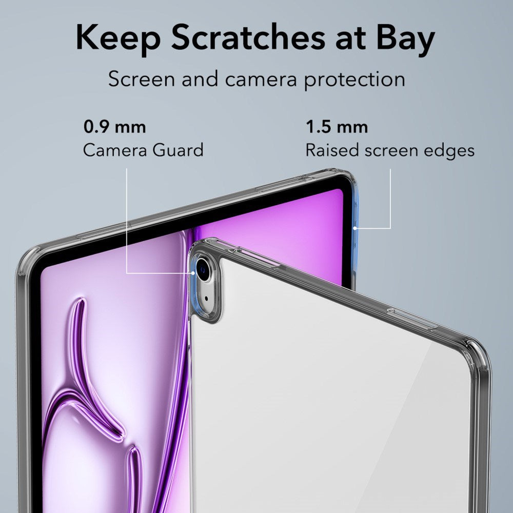 iPad Air 13" (2025 / 2024) ESR Hybrid Skal - Genomskinlig