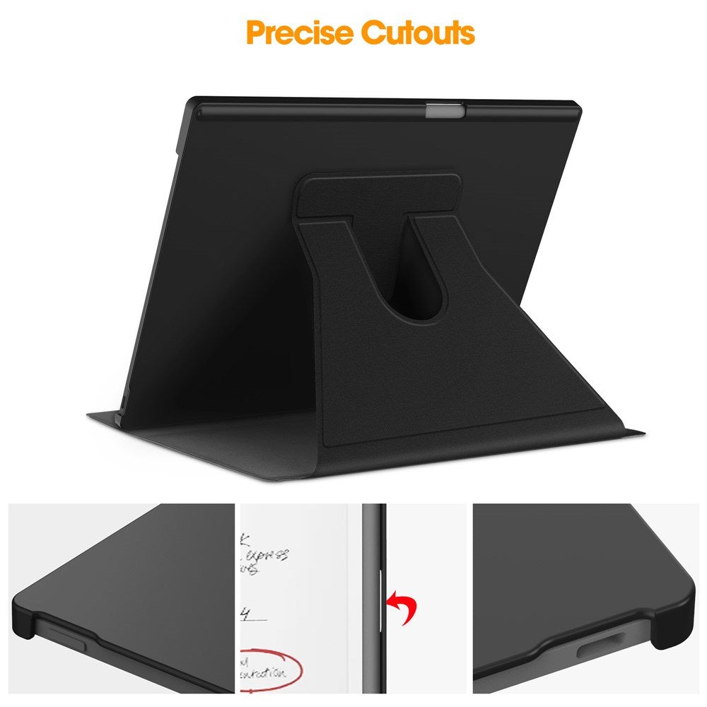 EIDERWOOD ReMarkable Paper Pro Konstläder Plast Fodral m. Penn Hållare - Svart