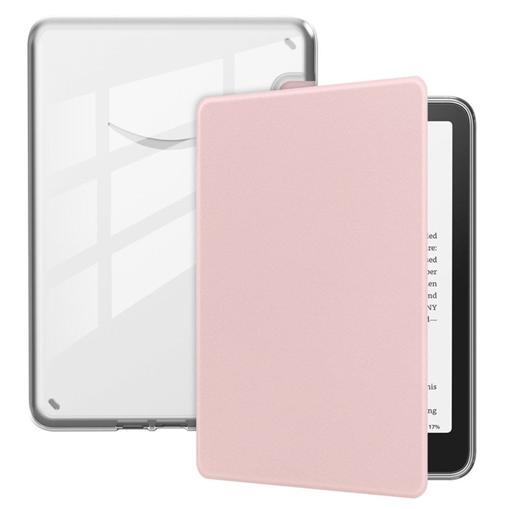 EIDERWOOD Amazon Kindle Paperwhite (2024) Konstläder Fodral - Genomskinlig / Rosa