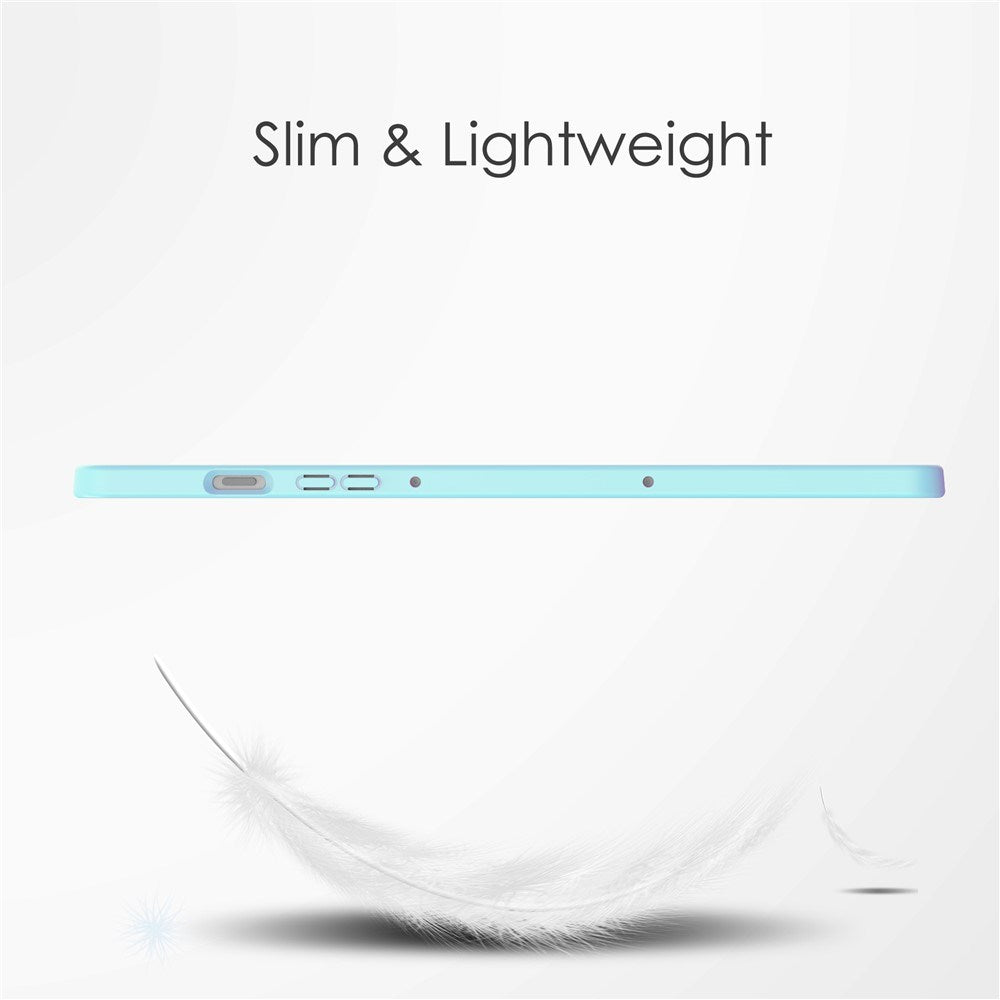 EIDERWOOD Samsung Galaxy Tab S10 Lite / S10 FE / S9 FE Fodral - Stativfunktion & Styluspennhållare - Genomskinlig / Ljusblå