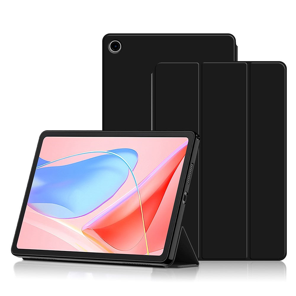 EIDERWOOD Lenovo Tab 10.1" Tri-Fold Fodral i Konstläder – Svart