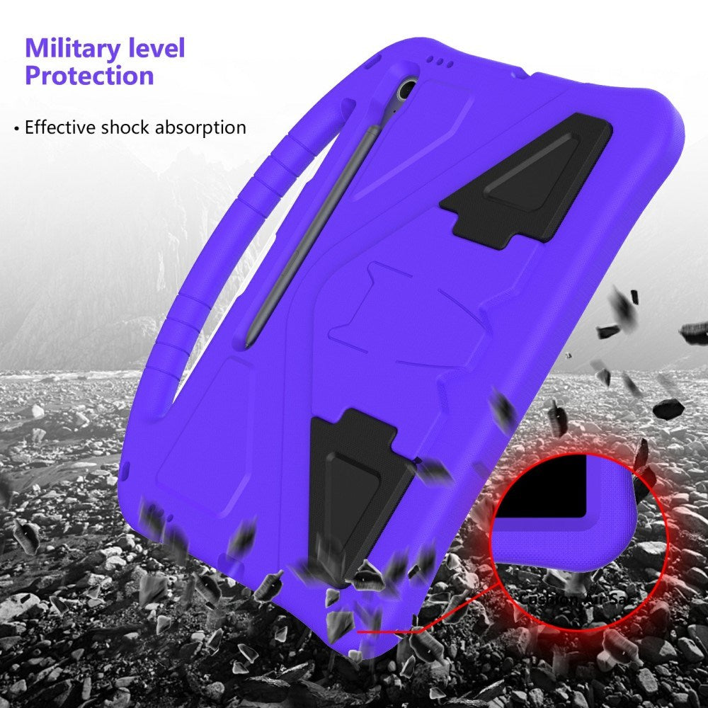 EIDERWOOD Samsung Galaxy Tab S10 FE+ (Plus) Anti-Drop Tablett Skal med Handtag och Stativfunktion - Lila