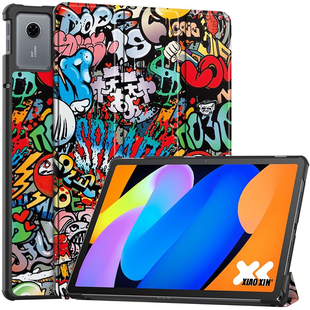 Lenovo Idea Tab 11 EIDERWOOD Konstläder Fodral med Motiv - Graffiti