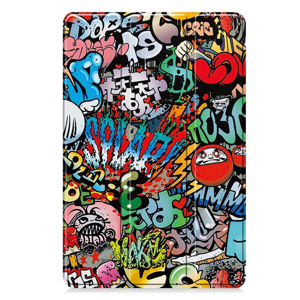 Lenovo Idea Tab 11 EIDERWOOD Konstläder Fodral med Motiv - Graffiti