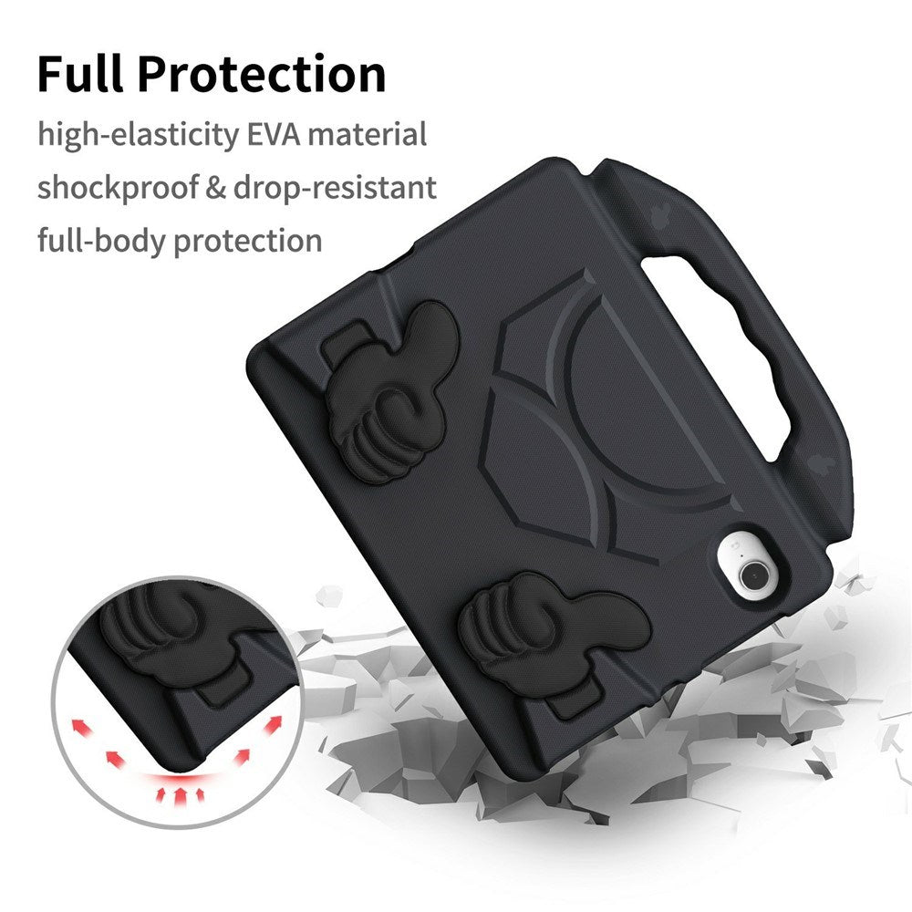 EIDERWOOD iPad Mini (2024 / 2021) Barn Skal m. Thumb Kickstand - Svart