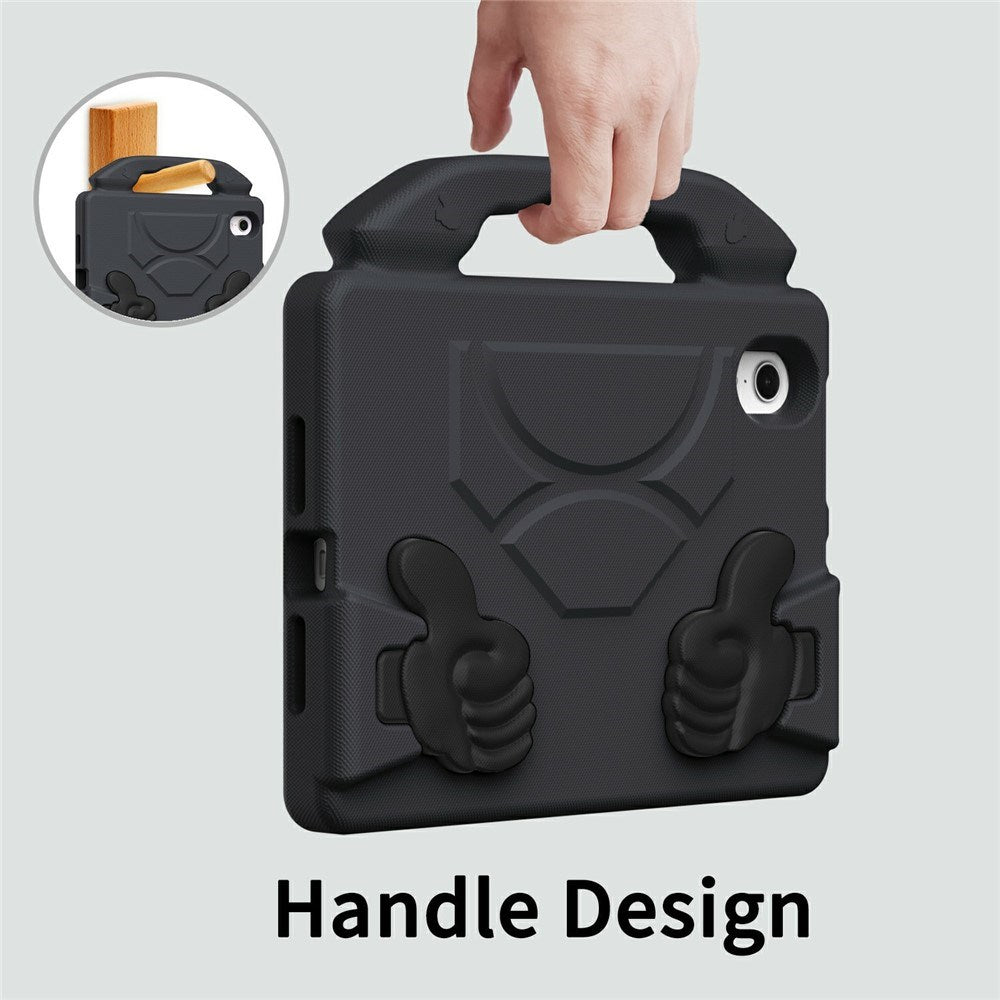 EIDERWOOD iPad Mini (2024 / 2021) Barn Skal m. Thumb Kickstand - Svart