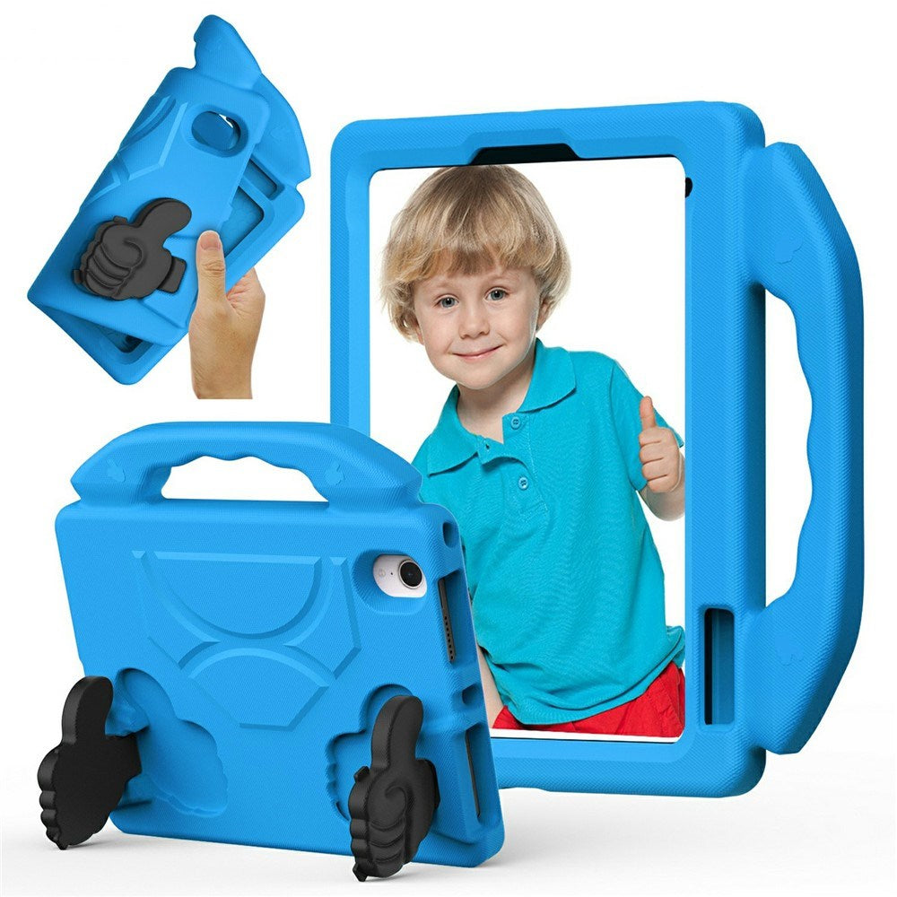EIDERWOOD iPad Mini (2024 / 2021) Barn Skal m. Thumb Kickstand - Blå