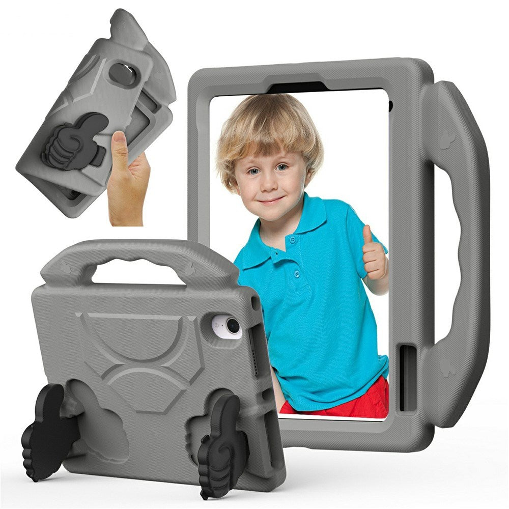 EIDERWOOD iPad Mini (2024 / 2021) Barn Skal m. Thumb Kickstand - Grå