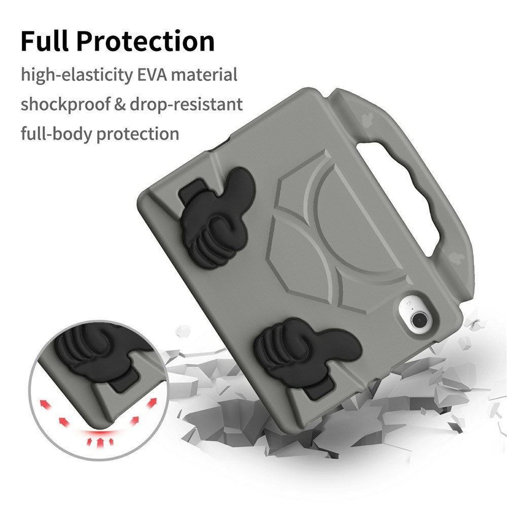 EIDERWOOD iPad Mini (2024 / 2021) Barn Skal m. Thumb Kickstand - Grå