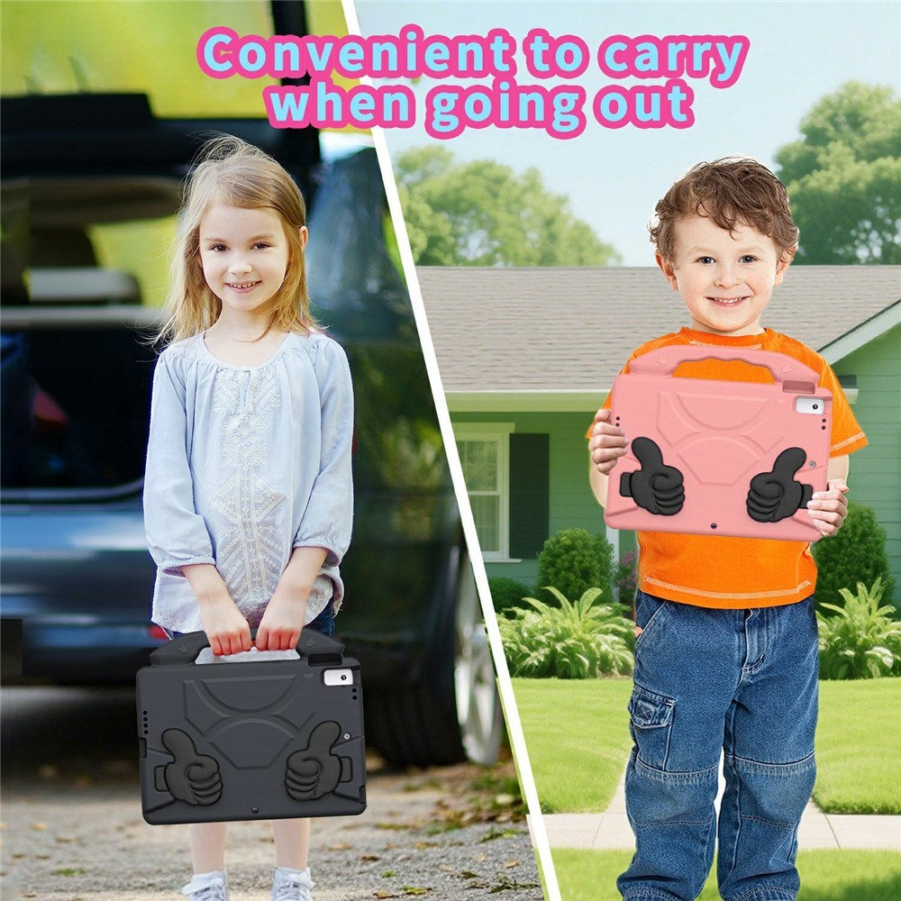 EIDERWOOD iPad 10.2" (2021 / 2020 / 2019) / Air (2019) Barn Skal m. Thumb Kickstand - Svart