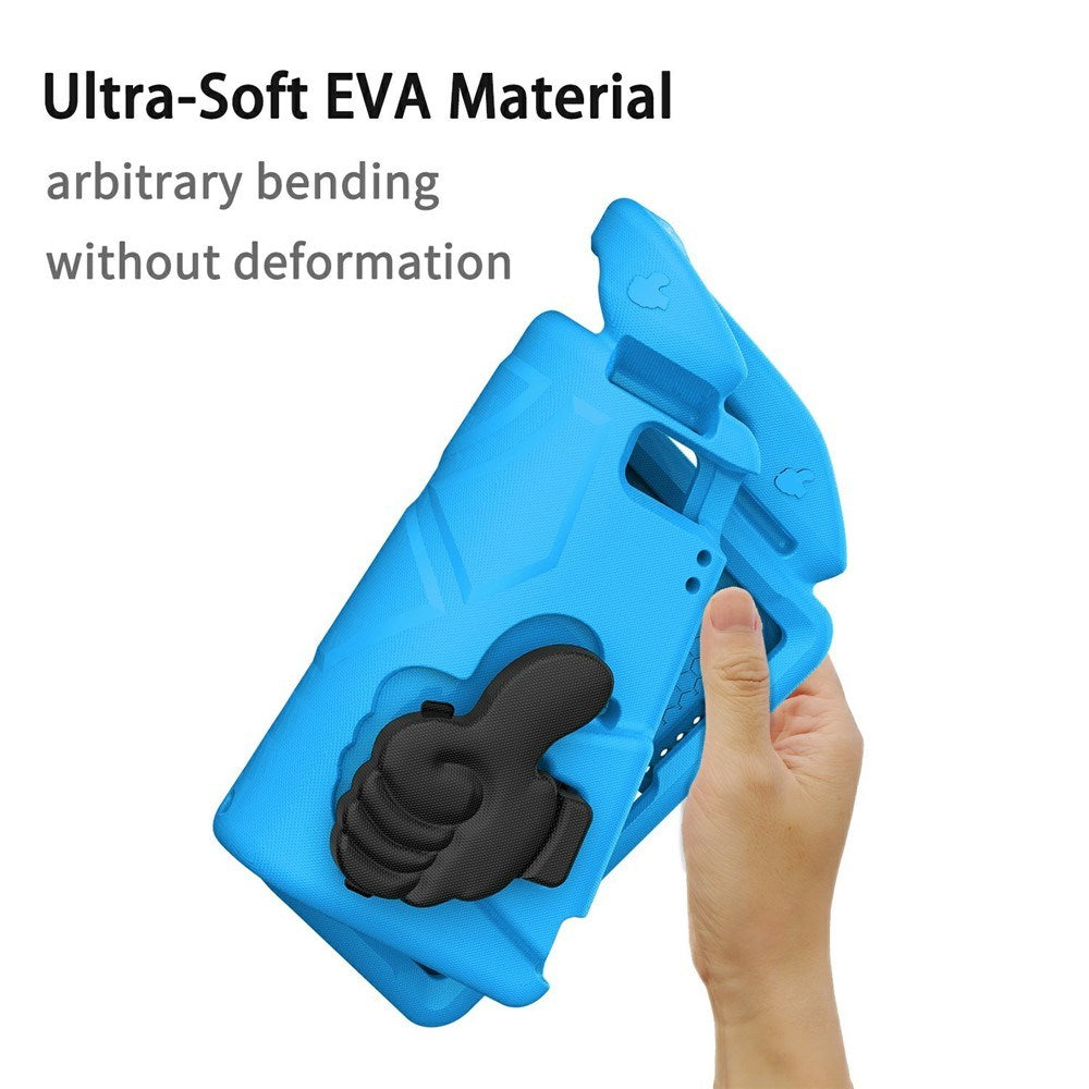 EIDERWOOD iPad 10.2" (2021 / 2020 / 2019) / Air (2019) Barn Skal m. Thumb Kickstand - Blå