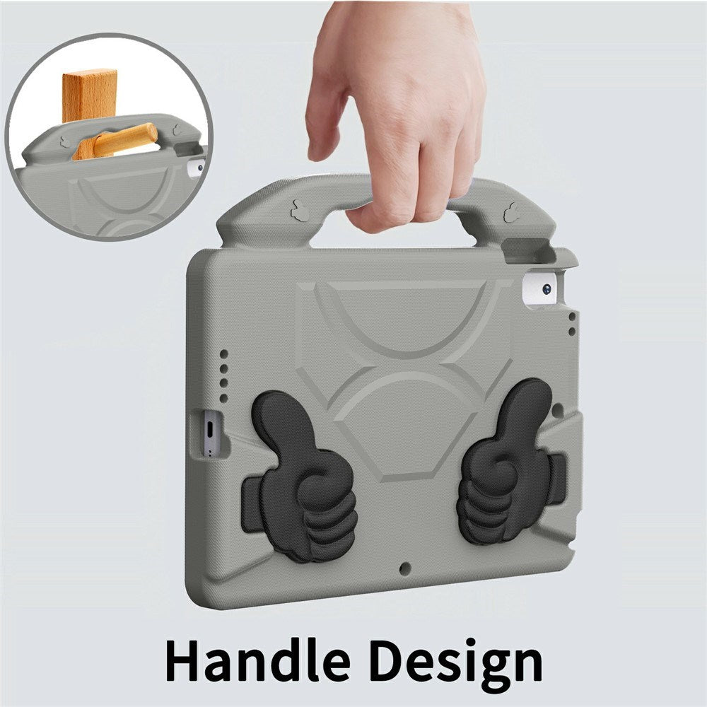 EIDERWOOD iPad 10.2" (2021 / 2020 / 2019) / Air (2019) Barn Skal m. Thumb Kickstand - Grå