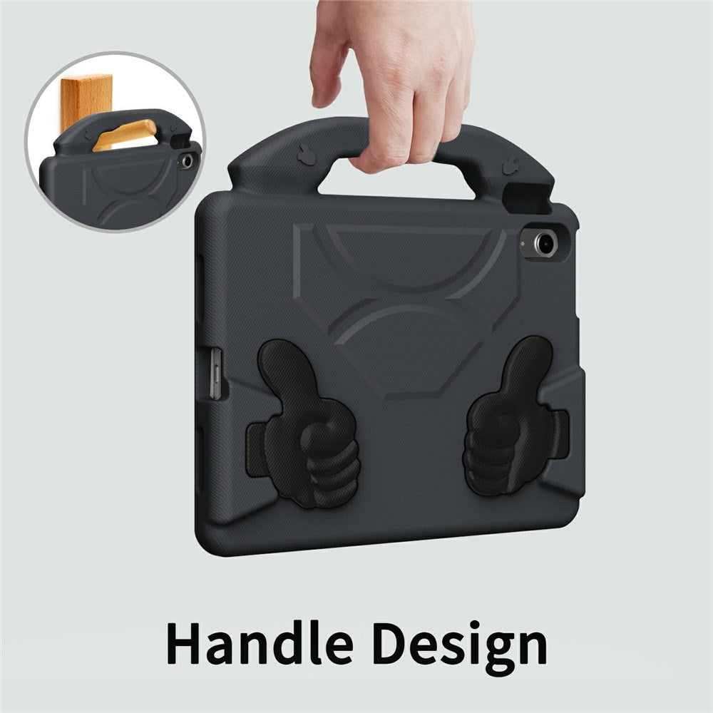 EIDERWOOD iPad Air 11" (2025 / 2024) Barn Skal m. Thumb Kickstand - Svart