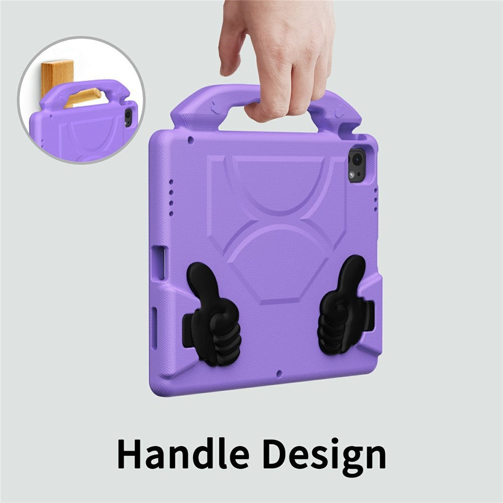 EIDERWOOD iPad Pro 12.9" (2022 / 2021 / 2020 / 2018) / Air 13" (2025 / 2024) / Pro 13" (2025 / 2024) Barn Skal m. Thumb Kickstand - Lila