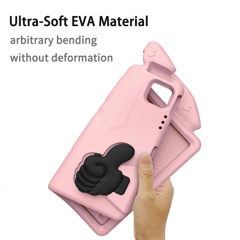 EIDERWOOD iPad Pro 12.9" (2022 / 2021 / 2020 / 2018) / Air 13" (2025 / 2024) / Pro 13" (2025 / 2024) Barn Skal m. Thumb Kickstand - Rosa