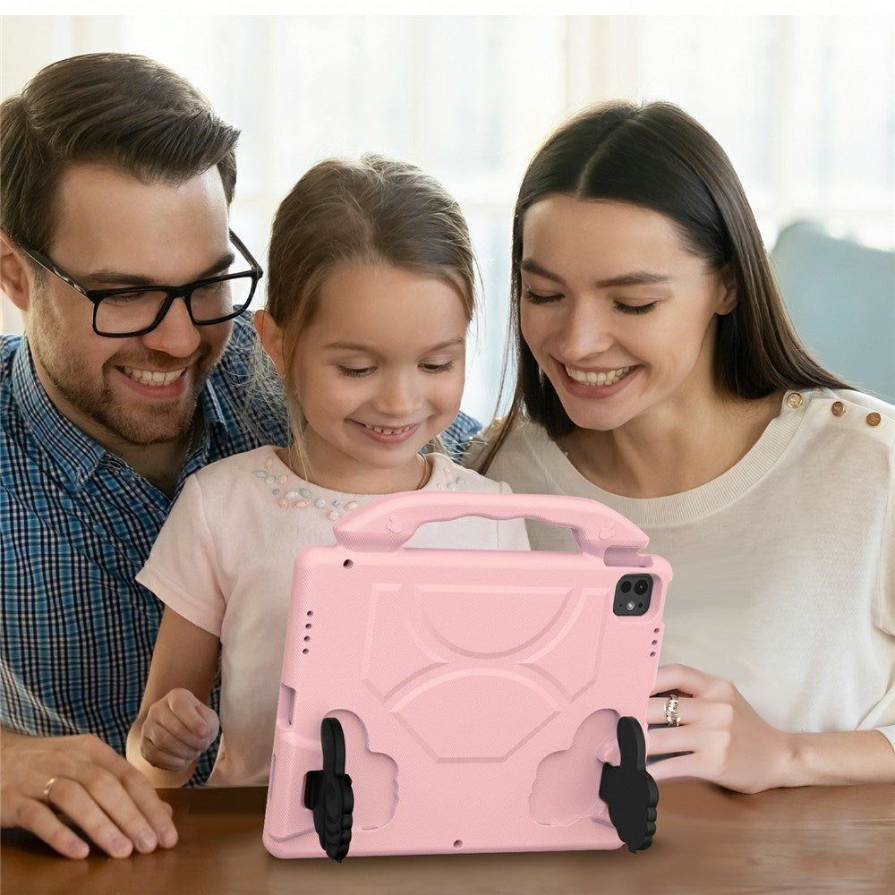 EIDERWOOD iPad Pro 12.9" (2022 / 2021 / 2020 / 2018) / Air 13" (2025 / 2024) / Pro 13" (2025 / 2024) Barn Skal m. Thumb Kickstand - Rosa